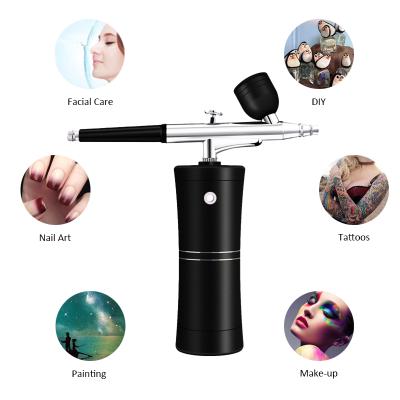 China Mini Makeup Cake Decorating Air Pipes Compressor Machine Paint Spray Gun Electric Airbrush For Makeup for sale