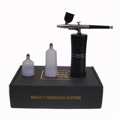 China Best Makeup Profession Battery Operated Marker Beauty Airbrush Makeup Kit with Compressor and Gun for sale