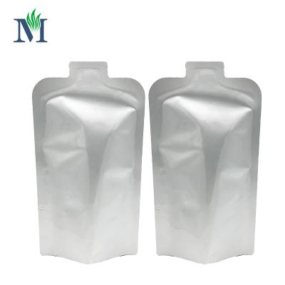 China Custom Crash Resistance Bottle Shape Printed Plastic Food Grade Aluminum Foil Pouch Drinking Water Bag For Liquid Cream Oil for sale