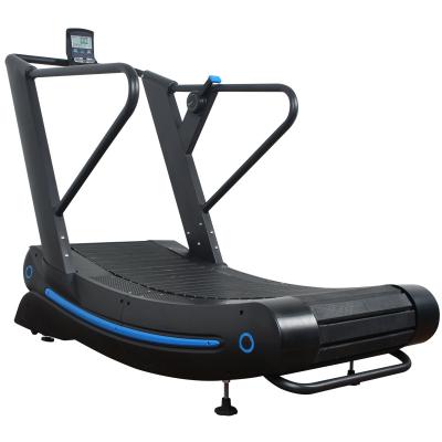 China Commercial Hot Sale Home Use Cheap Manual Running Air Runner Fitness Power Non Curved Treadmills for sale