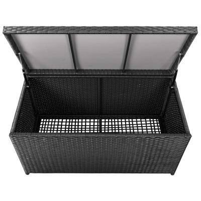 China Waterproof Rattan Outdoor Storage Box - 70 Gallon Patio Garden Water Resistance Wicker Deck Box for sale