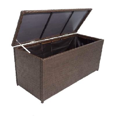 China Waterproof Outdoor Storage Box Chest Trash Can, Garden Storing Case, Outdoor Wicker Rattan Garden Furniture Set. for sale