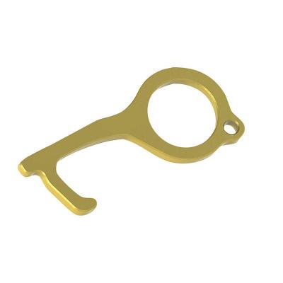 China Brass/ABS Safety Clean Handheld Isolation Opener Door Opener Brass Smart Clean Key Tool for Outdoor Public Door Handle for sale