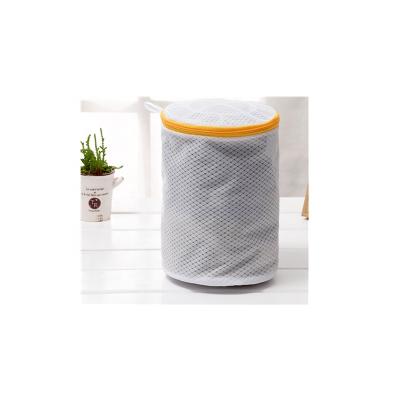 China Foldable Home Version Of Cylindrical Durable Thickened Underwear Machine Washing Special Laundry Bag for sale