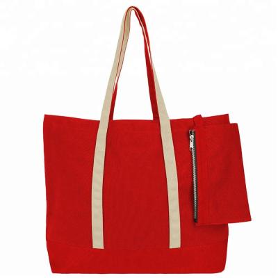 China New Extra Large Recyclable Cotton Canvas Beach Bag Custom Made Wholesale for sale