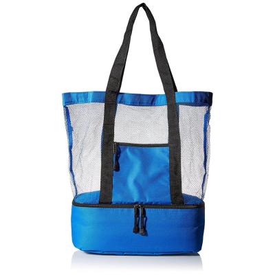 China Recyclable outdoor picnic mesh beach cooler tote bag for wholesale for sale