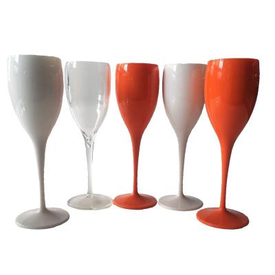 China White Wine Glass Dishwasher-Safe From Moet Acrylic Champagne Glass Transparent New Viable Glasses From Moet Champagne Flutes Glasses Plastic Wine for sale