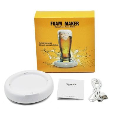 China Portable Foaming Beer Machine Sustainable Household Bubbler Supersonic Sonic Foamer Beer Foam Maker For Ice Beer for sale