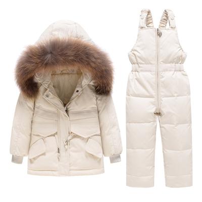 China Waterproof Outerwear Hooded Kids Down Jacket Warm Kids Snow Clothes For Kids for sale