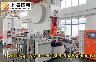 China Automatic Round Aluminium Foil Container Machine ZL-T63 With Hole for sale