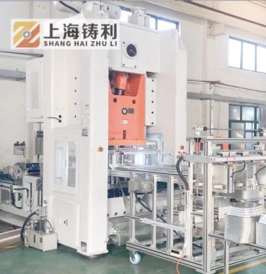 China Envase de comida del papel de aluminio de SMC que hace máquina la máquina del envase de la hoja del motor servo 24KW en venta