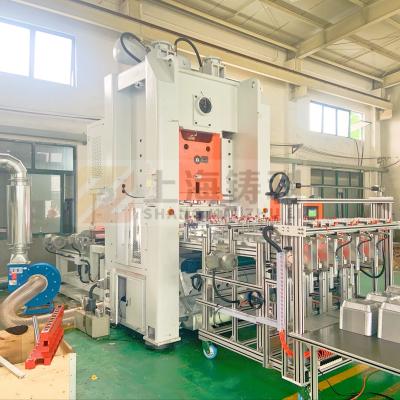 China Automatischer Aluminiumfolie-Kasten SMCs, der Maschine Servomotor Aluminiumfolie-Schale herstellt Maschine herstellt zu verkaufen