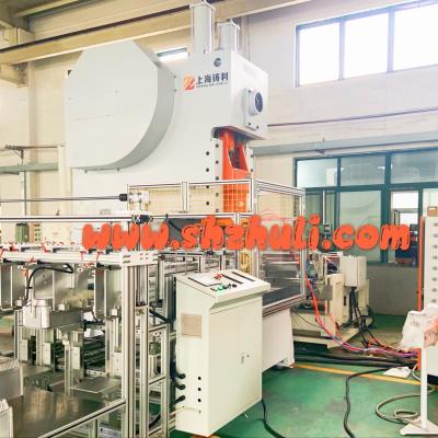 China PLC Aluminium Foil Container Punching Machine Zl-T63 For 750ml Containers for sale