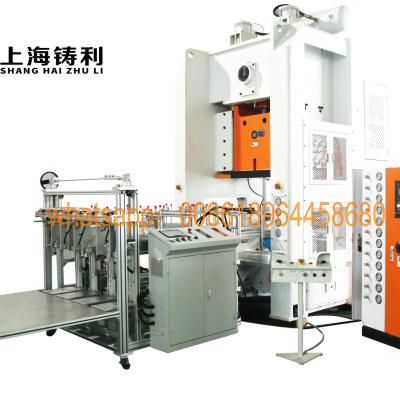 China Automatischer/halb Selbstaluminiumfolie-Cup, der Maschine Aluminiumfolie-Platten-Herstellungs-Maschinen-Folien-Platten-Presse-Maschine herstellt zu verkaufen