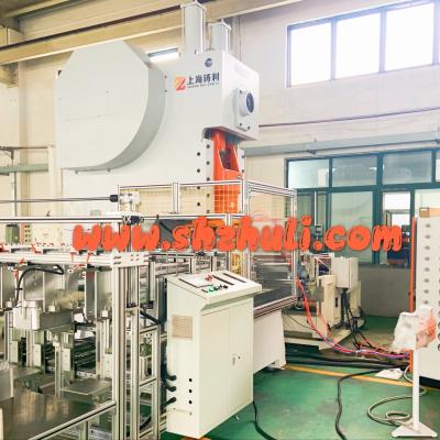 China Llévese el envase de la hoja que hace la máquina 10T 18KW el envase de comida de aluminio que hace la máquina en venta