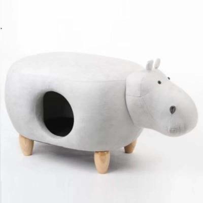 China Lovely Travel Pet Shaped Cat Cave Home Furniture Pet Stool Home Decor for sale