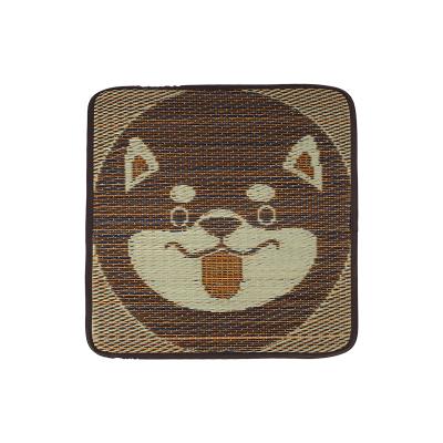 China Summer Cooling Cat Bed Teddy Pomerion Puppy Cooling Mat Ice Pad Pet Bamboo Woven Bed for sale