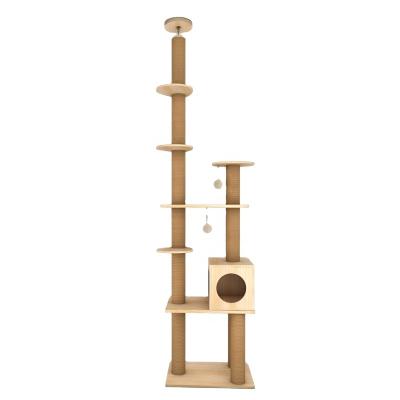 China UNIVERSAL COLUMN CAT SHAFT Viable, Hot Sale Factory Luxurious Wooden Cat Funiture B Supply--12 for sale