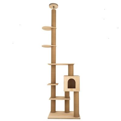 China UNIVERSAL COLUMN CAT SHAFT Viable, Hot Sale Factory Luxurious Wooden Cat Funiture B Supply--13 for sale