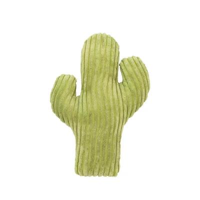 China Hot Selling Movable Appearance Stocked Plush Cactus Cat Toy With Catnip for sale