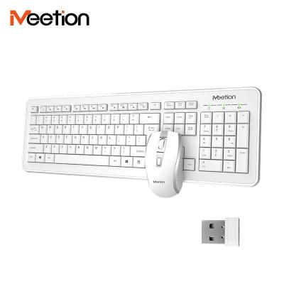 China For PC C4120 Ergonomic Wireless Desktop Computer Usb White Package Set Combo Mouse Wirelesss Wirless Keyboard And Mouse For Macbook for sale