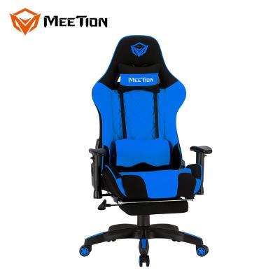 China (Size) MeeTion CHR25 2021 Green Comfortable Recliner Adjustable Racing Esport Gamer Playstation Luxury Red Cloth Massage Gaming Chair for sale