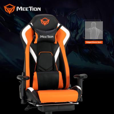 China (Size) MeeTion CHR22 Adjustable Gaming Chair Gamer Racing 180 Degree Gaming CPU Computer Desk 2021 Ergonomic PC Leather High Back for sale