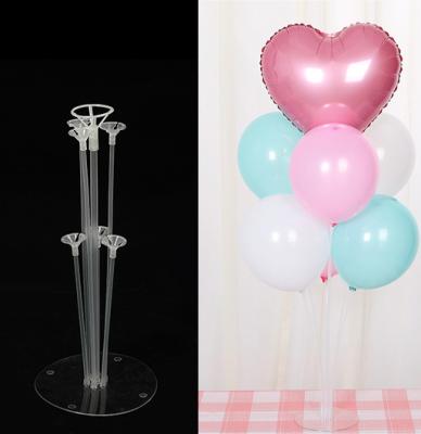 China Party Festival Supplies Cheap Balloon Stand Kits Reusable Clear Table Balloon Stand Holder For Birthday Wedding Festival Party Decorations for sale