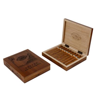 China American Style Factory Wholesale Customized Humidor With Logo Storage Manufacturer Wooden Cigar Boxes for sale