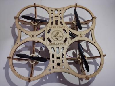 China S1 Holzmontierte DIY Quadcopter UAV Modell Schule Flugzeugmodellwettbewerb zu verkaufen