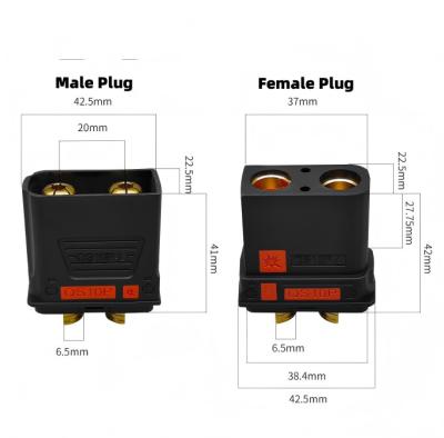 China Small Size Easy To Install PA Material Suitable For Large Current Transmission Aircraft Power Plug for sale