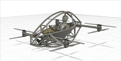 China Desarrollado de forma independiente, avión monoplaza tripulado, despegue y aterrizaje verticales, tripulado Evtol en venta