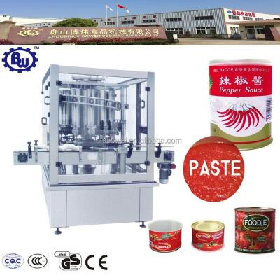 China Quantitative automatic beverage glass can jar tomato sauce filling machine manufacturer CE for sale