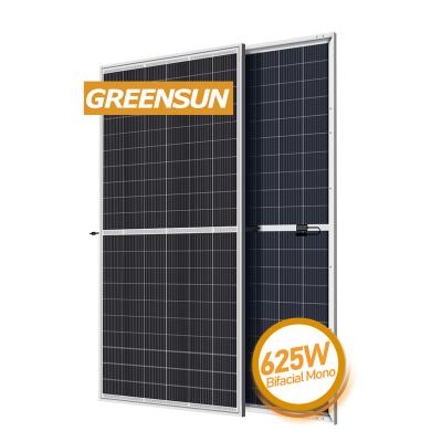 China Solar Power Panels 625 Watt Mono Solar Panel 600W Solar Panels Cost 625W Price 210mmx210mm for sale