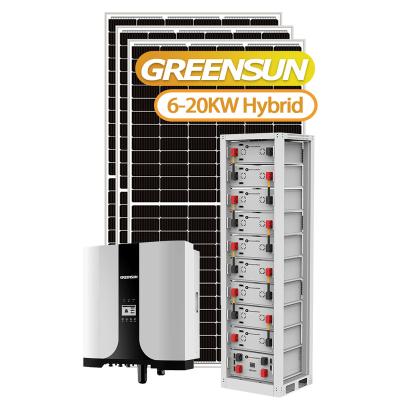 China Factory direct sale home energy 10kw 20kw 30kw 230vac 380vac hybrid off grid solar energy storage system for sale