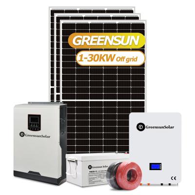 China 5kw 10kw All-in-one Home Solar Power System 3KVA 5KVA 5000W Off Grid Solar System With Lithium Battery for sale