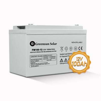 China Solar Wind Power High Efficient Electric Storage Battery 12V 100Ah System/UPS/Telecom 12Volt 100Ah 120Ah 150Ah Sealed Lead Acid Battery for sale