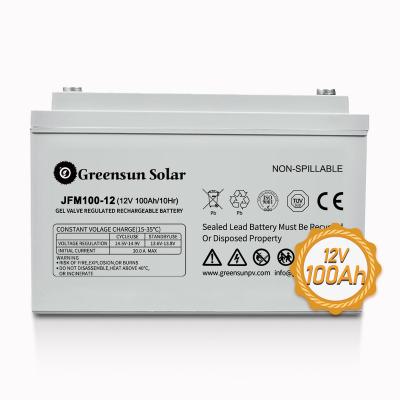 China Home Appliances 12V 100Ah Vrla AH Lead Acid Battery Solar Home System 12Volt 100 Storage Batteries for sale