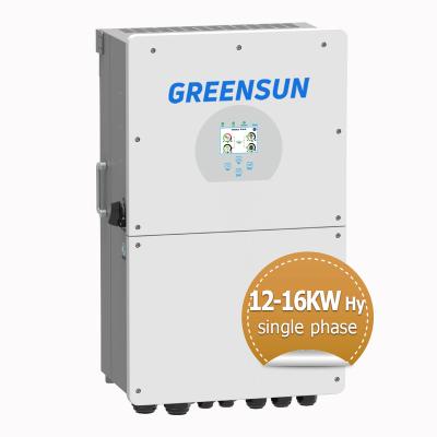 China Deye Inverters Single Phase Hybrid Inverter 12Kw 16Kw Hybrid Inverter With Lifepo4 Battery 464*798.4*300 for sale