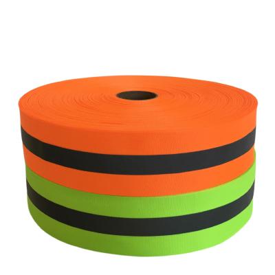 China High Quality Durable 3*2cm Tearable And Cleanable Reflective Waterproof Soft PVC Coated Nylon Webbing for sale