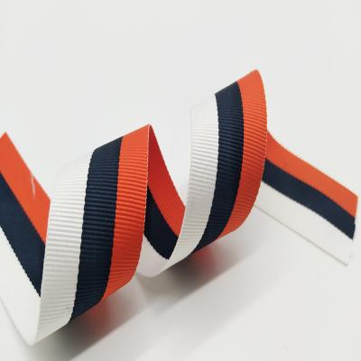 China Other Colored 30mm Recycle High Tenacity Polyester Plain Woven Strap Backpack Stripe Ribbon Sewing Grosgrain Webbing for sale