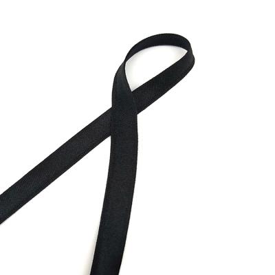 China Other 10mm Woven Nylon Wholesale Black Spandex Recycle Webbing Elastic Plain Binding Band for sale