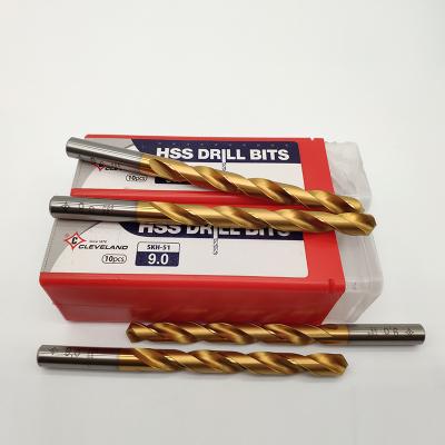 China Cleveland Skh 51 Drilling Rig Titanium Wood Metal M2 Hss High Speed ​​Steel Drill Bit Set For Woodworking for sale