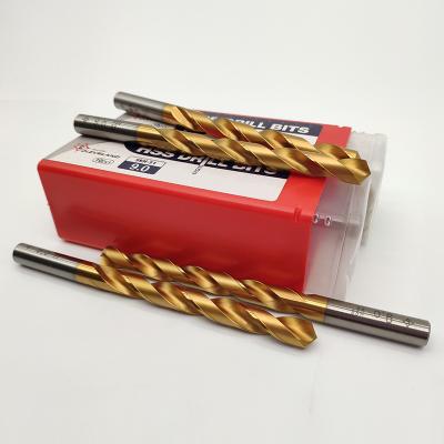 China Metal Cleveland Skh 51 M2 Hss Titanium Straight Leg Drilling Rig Wood Hand Twist Drill Bits for sale