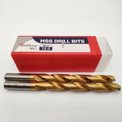 China Cleveland Skh-51 M2 Hss Metal Carbide Drilling Rig Titanium Coated Drill Bit Set With Box For Wood Drilling for sale