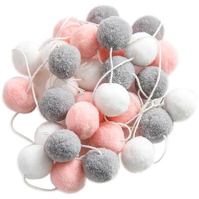 China Nordic Children's Felt DIY Decoration Felt Ball Birthday Wedding DIY Wall Hanging Style Ball Felt Style Ball Girls' Day Party Decoration S00777 for sale