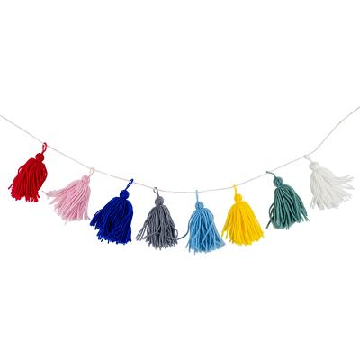 China Woolen Rainbow Tassel Heart Dormitory Room First Birthday Decoration Gift Ornament S00533 for sale