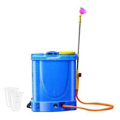 China Garden spray good sale pe 16l battery backpack agricultural motor sprayer for sale