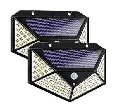 China IPv65 New Type Ipv65 Outdoor Bright Four-sided Solar Led Wall Light for sale