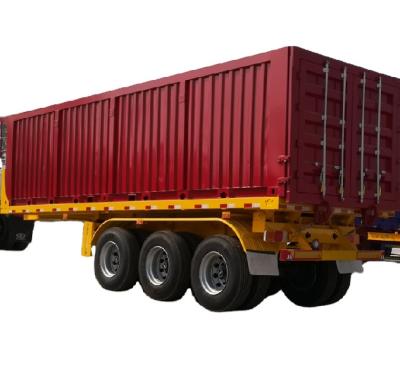 China Truck Trailer Best Price New Heavy Duty 3 Axl40ft 80 Ton Load Side Curtain Van Box Cargo Truck Vehicle Transport Dry Curtain Semi Trailer for sale